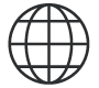 globe outline icon