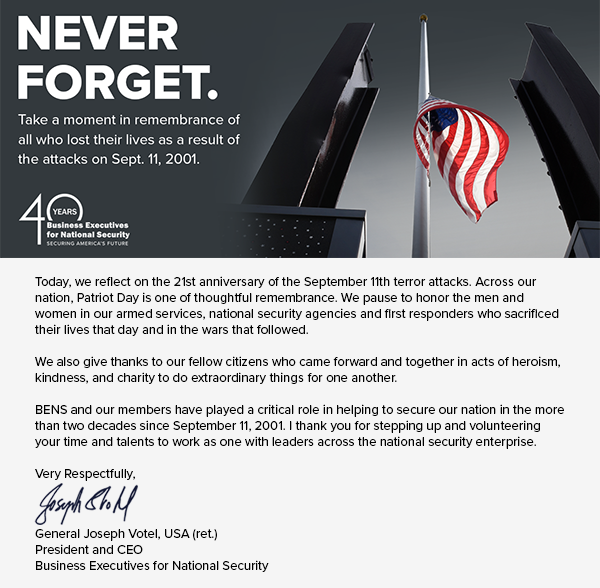 21st anniversary of the September 11th terror attacks